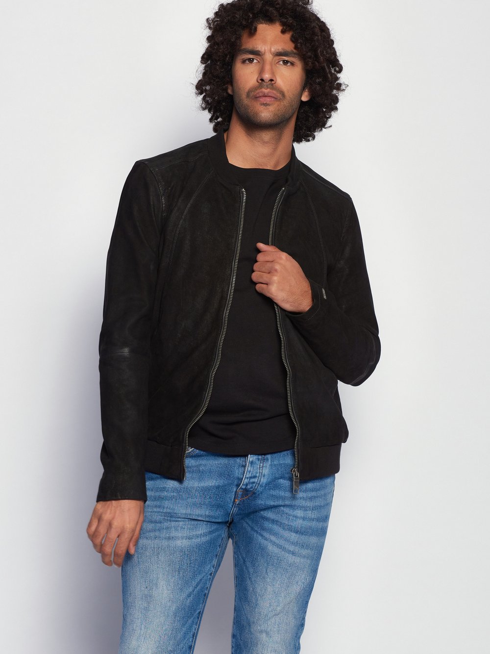 Thumbnail - Maze Lederjacke Herren schwarz, M