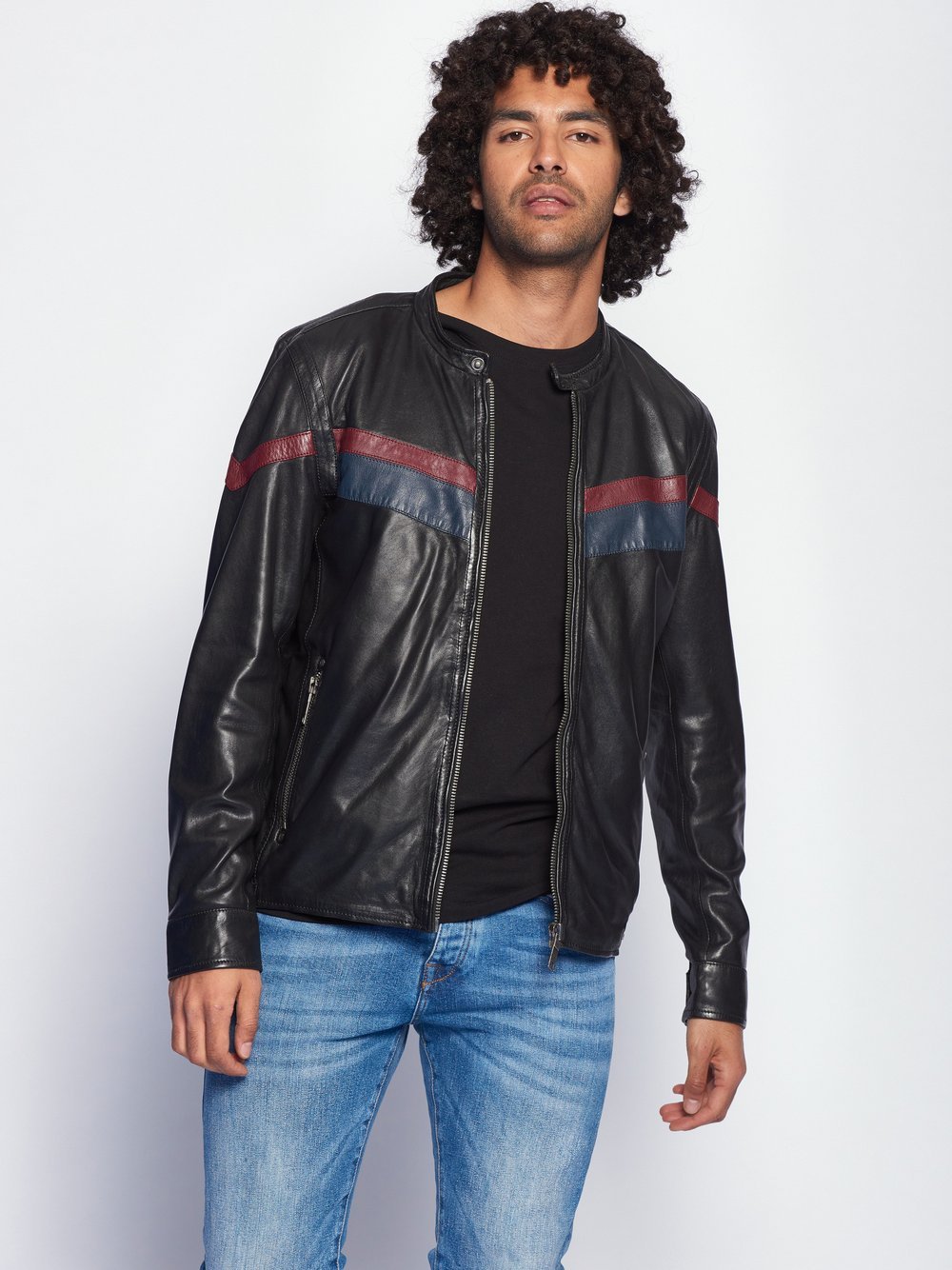 Maze Lederjacke Herren schwarz, XXL