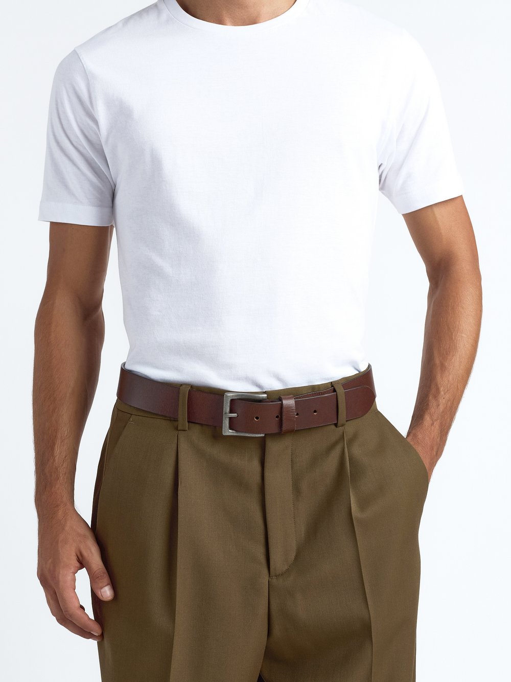 Thumbnail - Maze Gürtel Herren Leder braun, 110