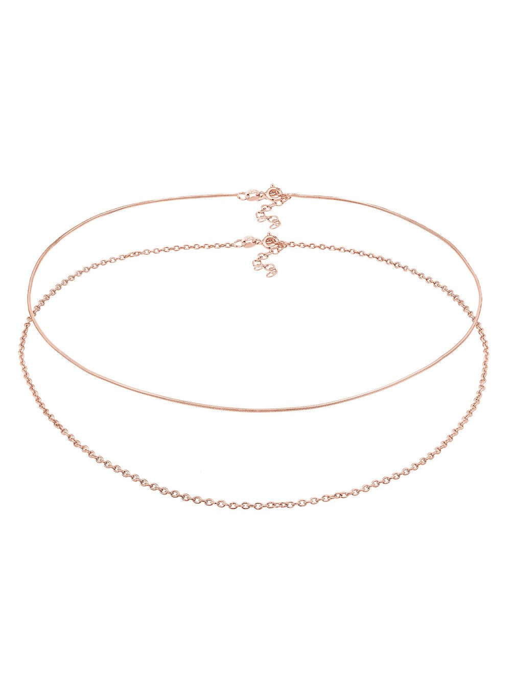 Thumbnail - Elli Halskette Damen Sterlingsilber roségold, 36