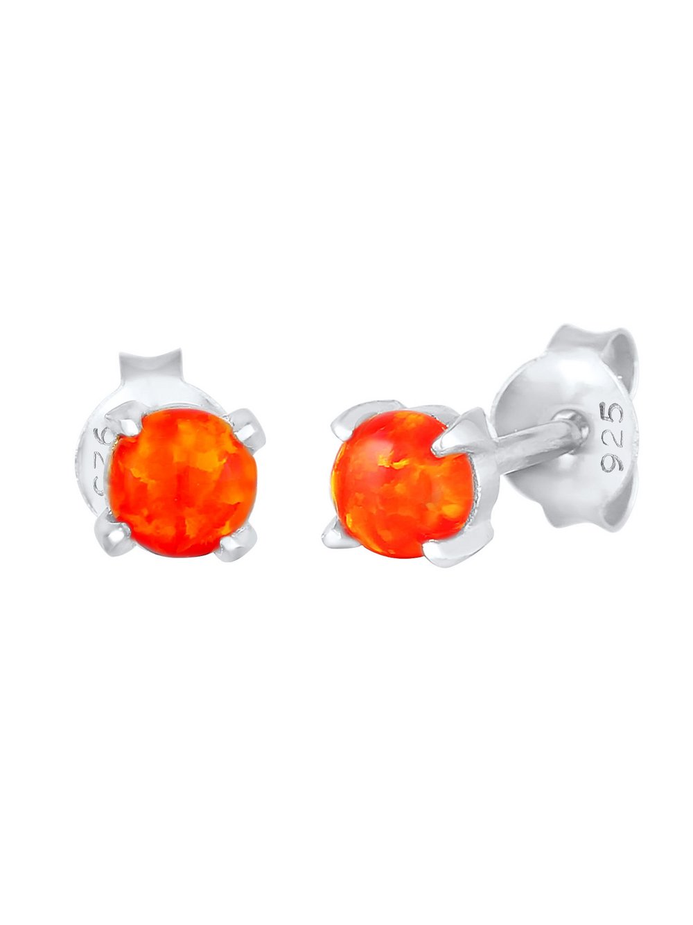 Elli Ohrringe Damen Sterlingsilber orange, 4.5
