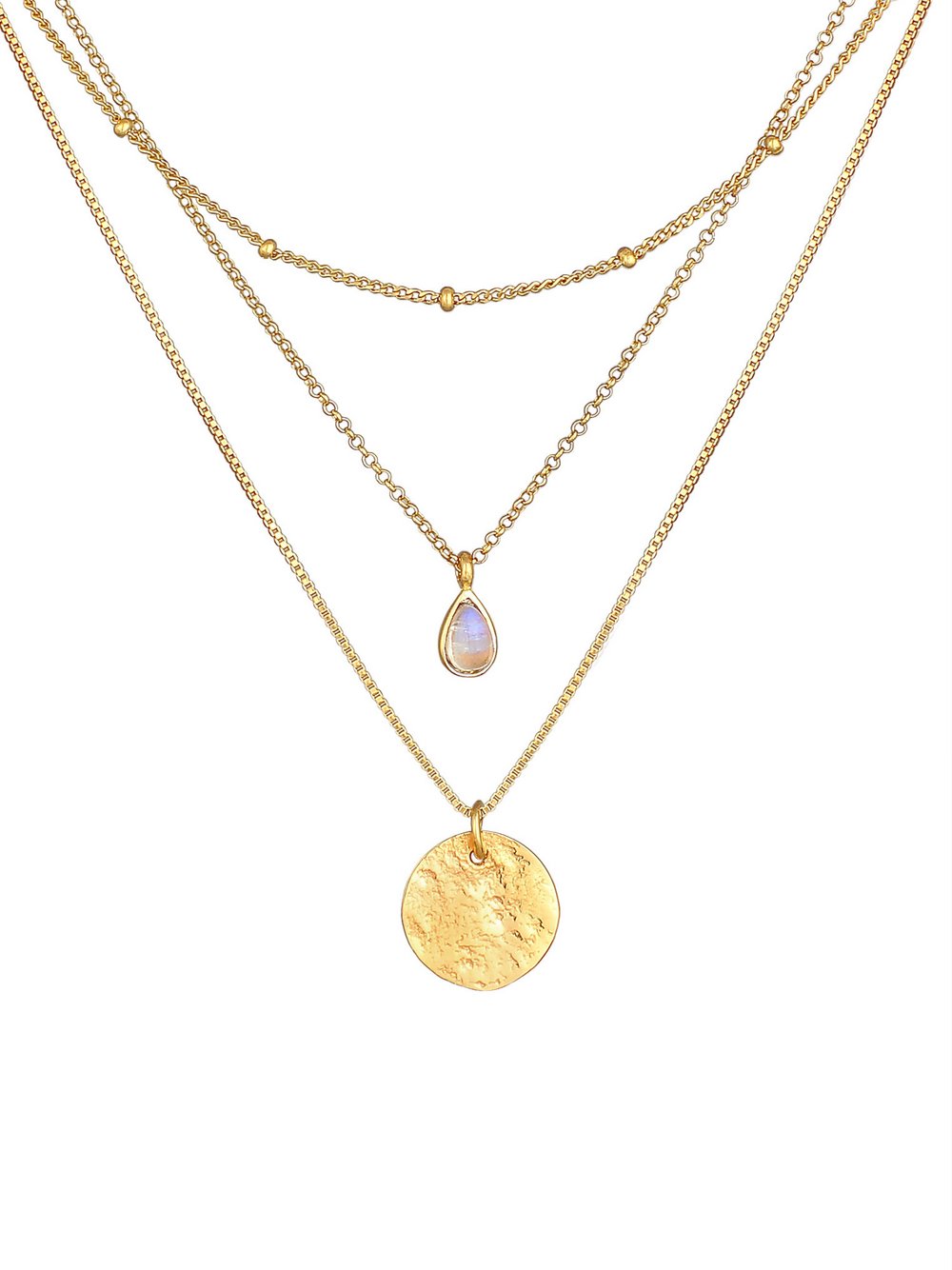 Thumbnail - Elli PREMIUM Halskette Damen Sterlingsilber gold, 40