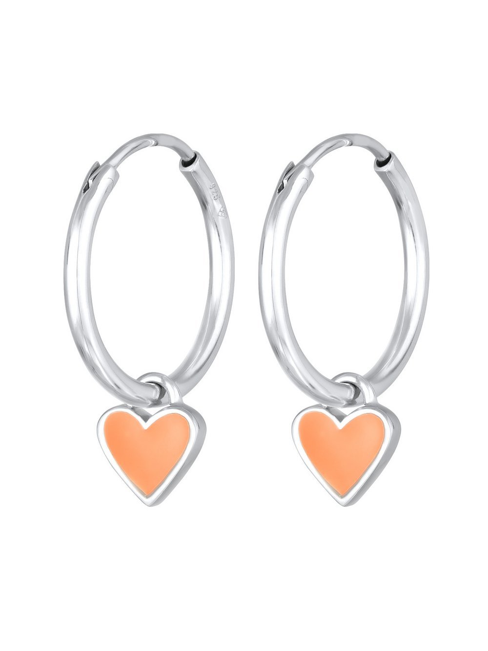 Elli Ohrringe Damen Sterlingsilber orange, 27