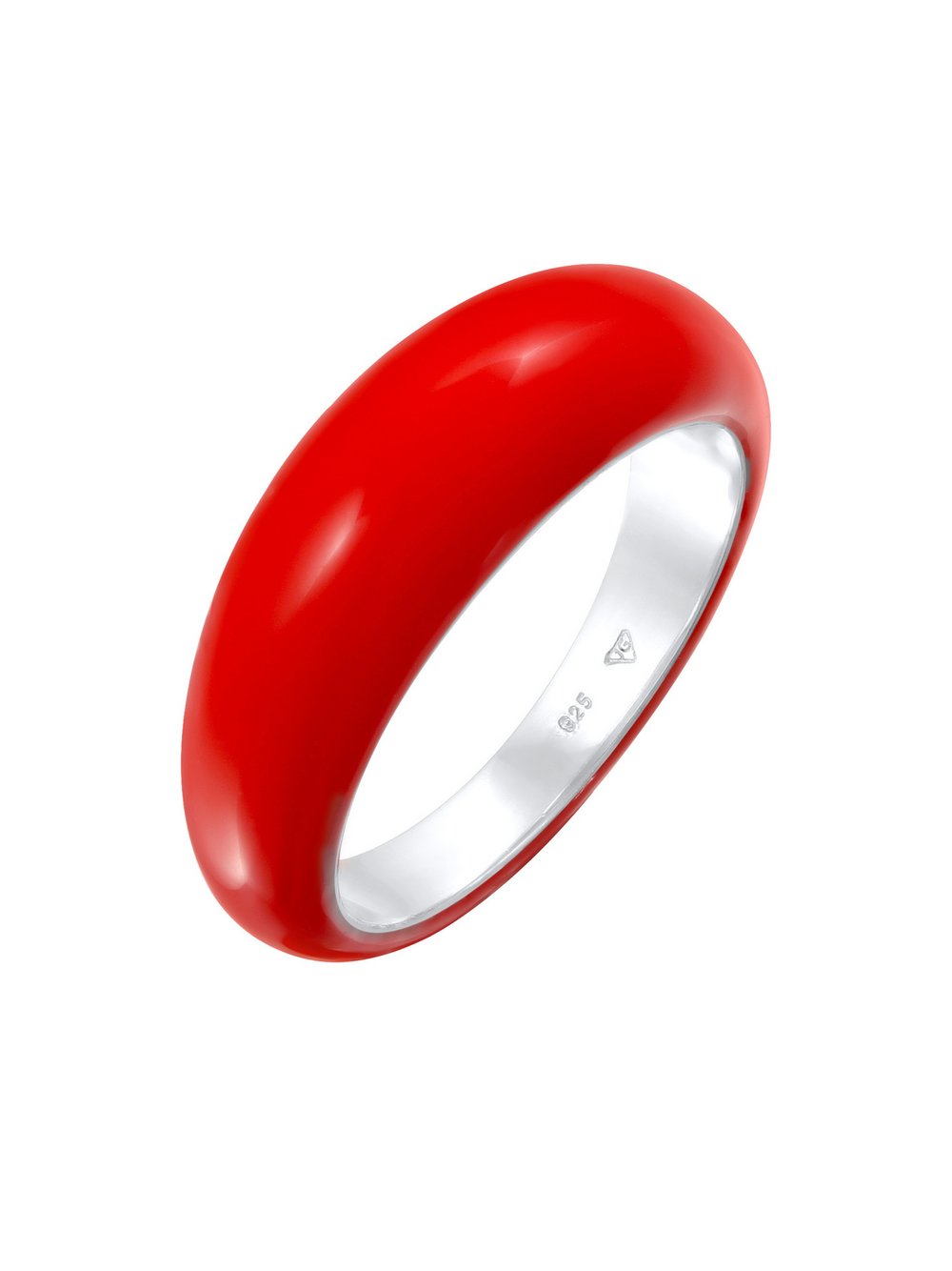 Elli Ring Damen Sterlingsilber rot, 56