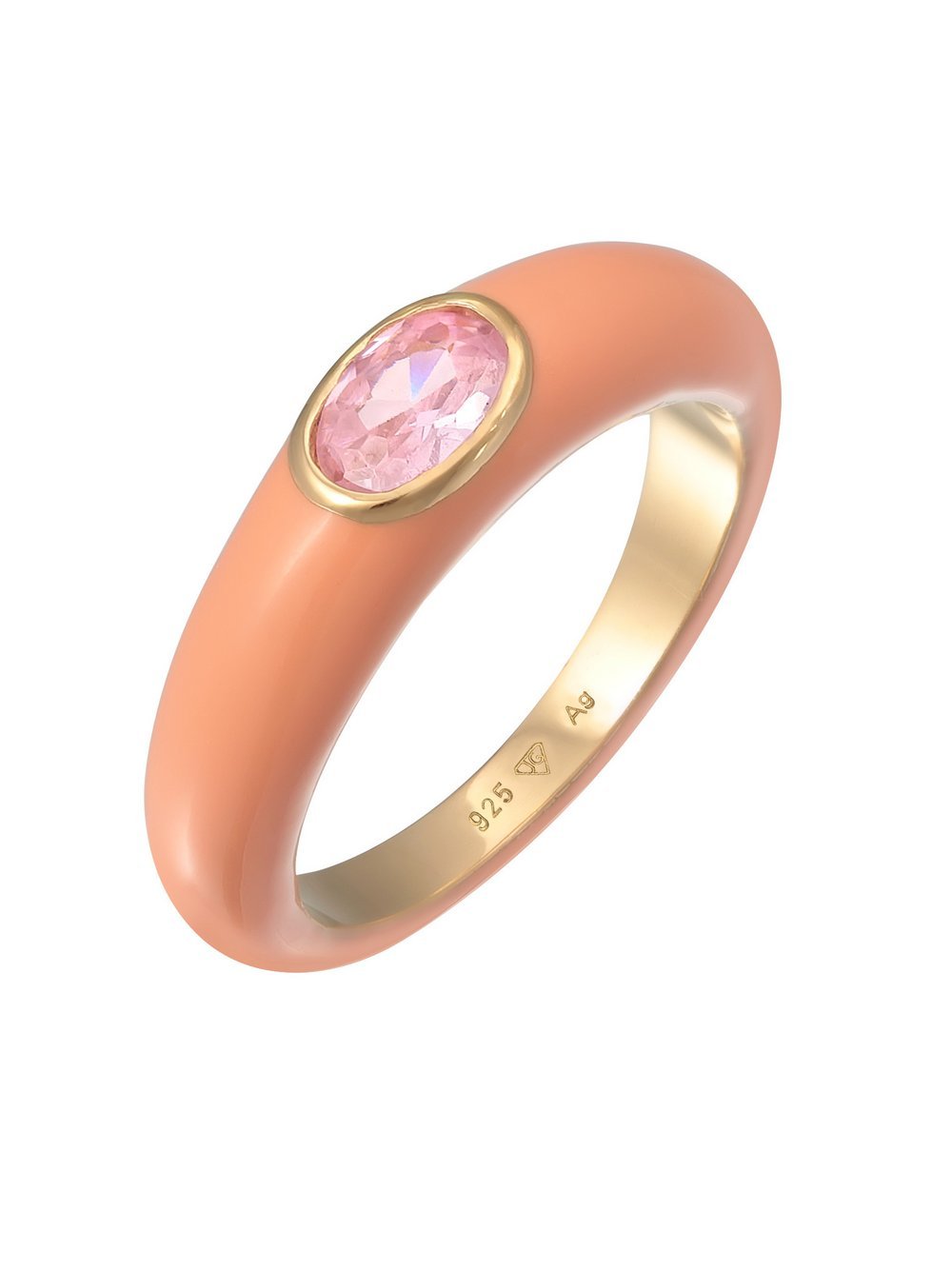 Elli Ring Damen Sterlingsilber rosa, 58