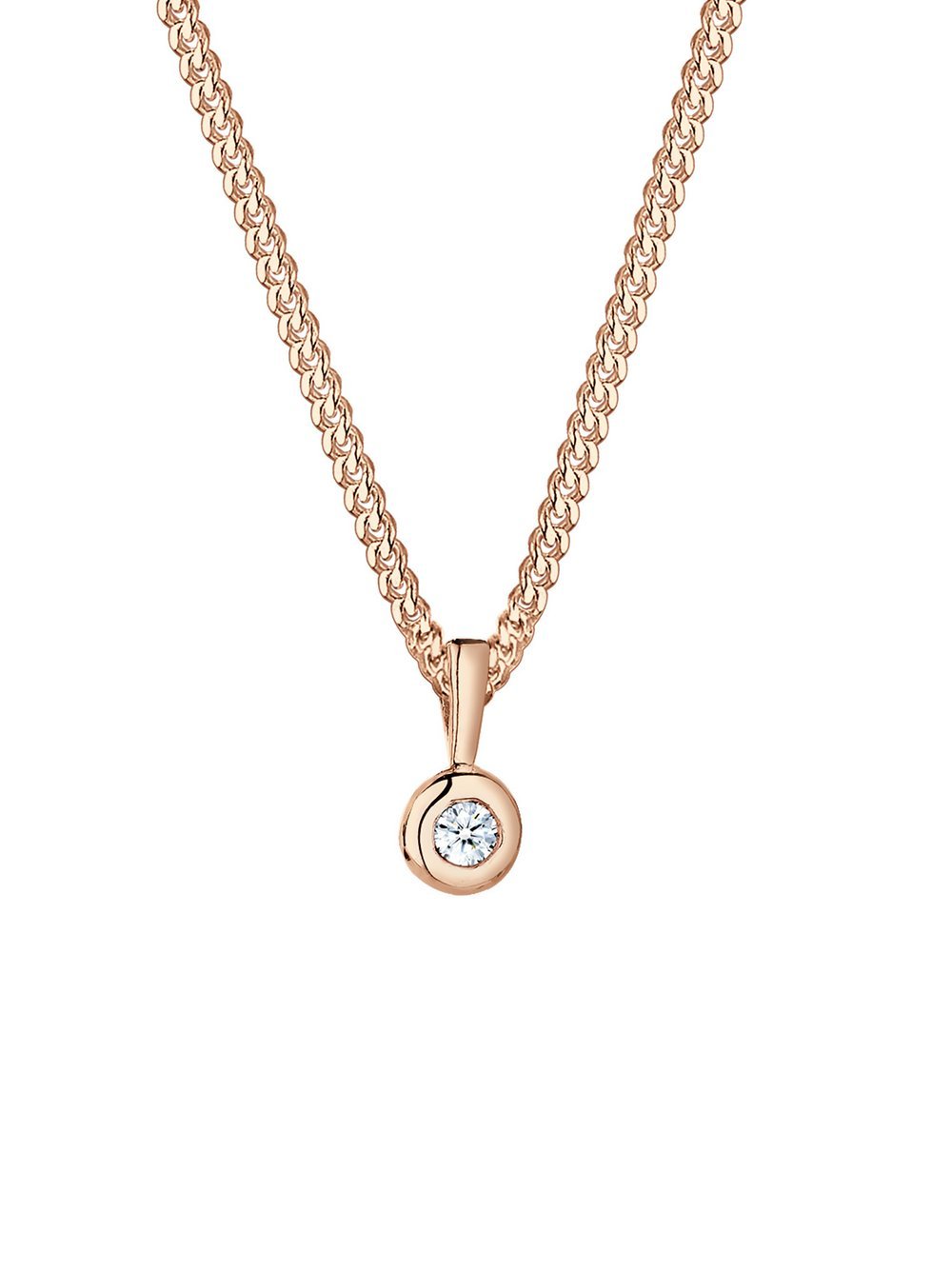 Elli Diamonds Halskette Damen Sterlingsilber roségold, 45