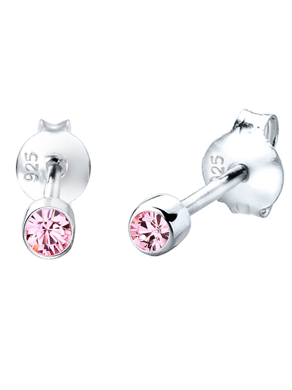 Elli Ohrringe Damen Sterlingsilber rosa, ONE SIZE