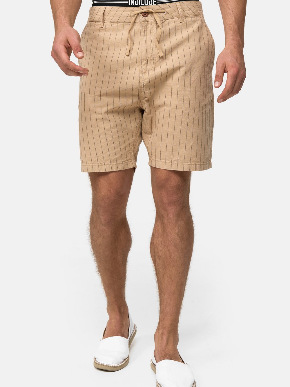 Indicode Shorts Chino Herren Baumwolle braun, M