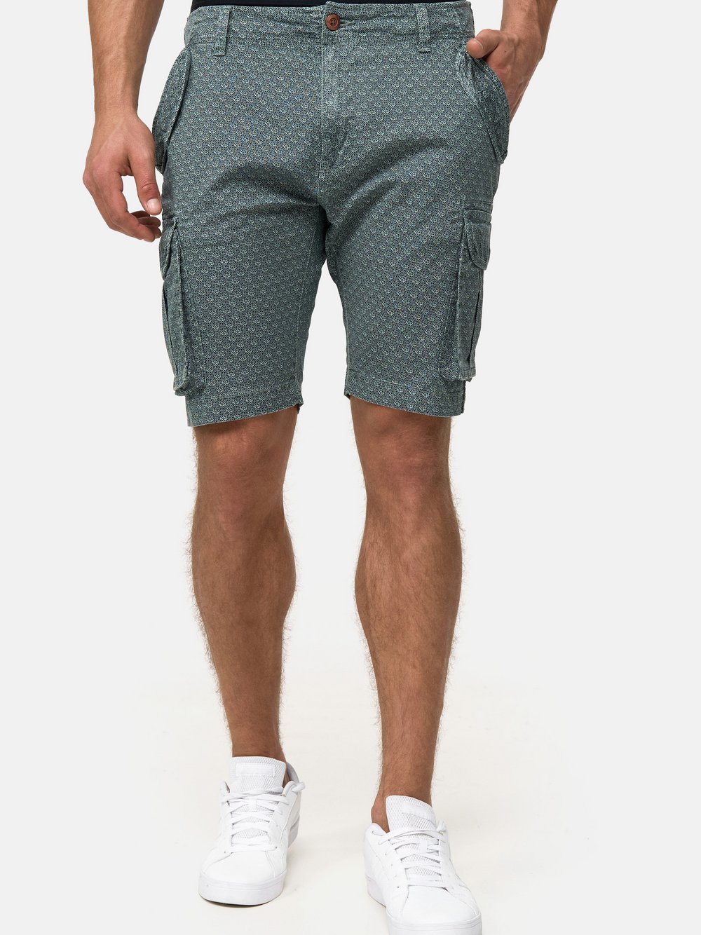 Indicode Shorts Cargo Herren Baumwolle grün, S