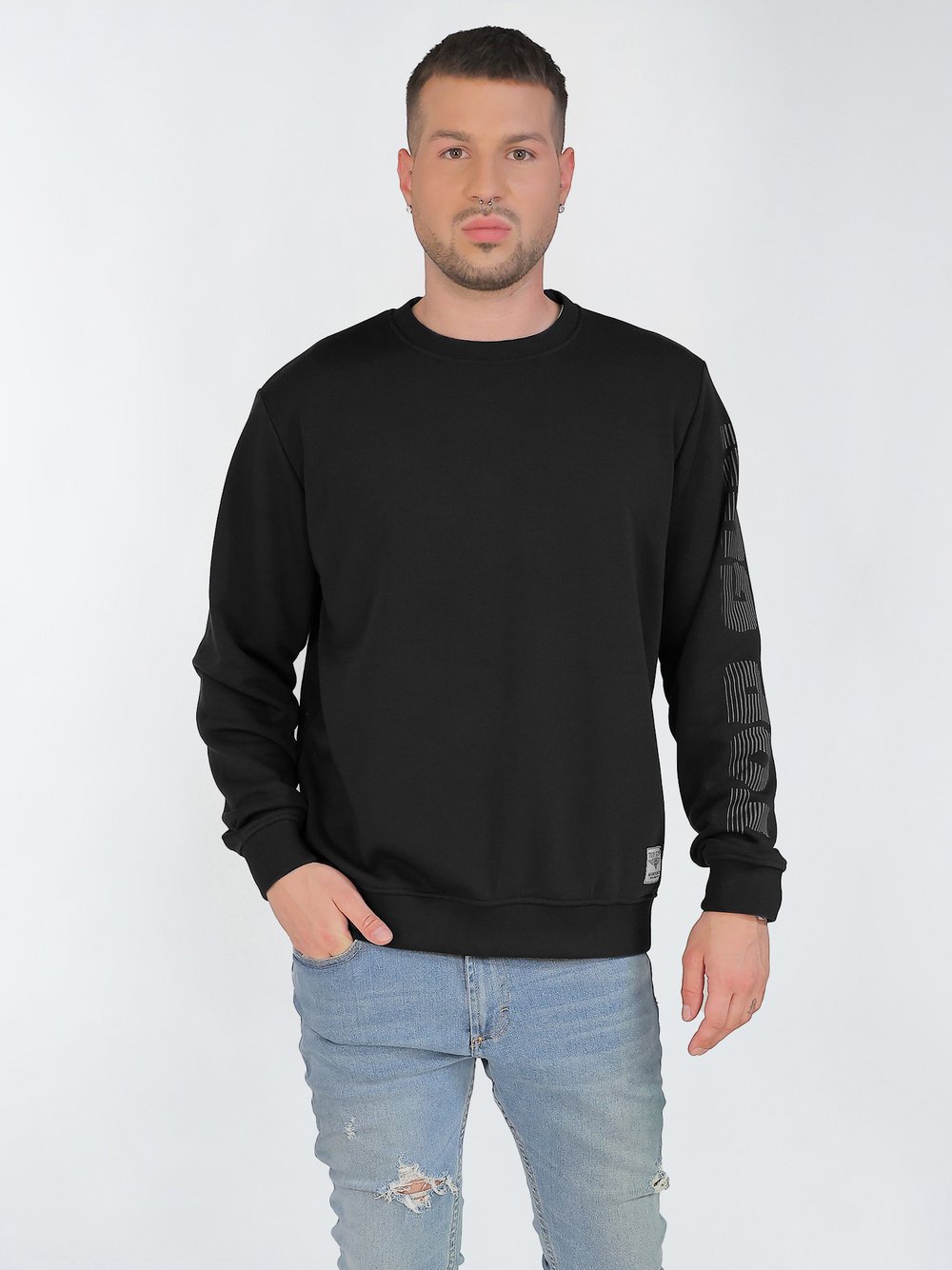 Topgun Sweatshirt Herren Baumwolle schwarz, XXXL