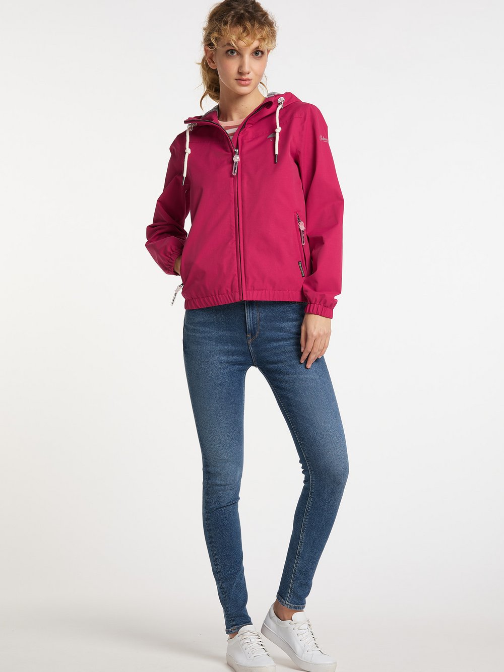 Schmuddelwedda Regenjacke Damen Baumwolle pink, L