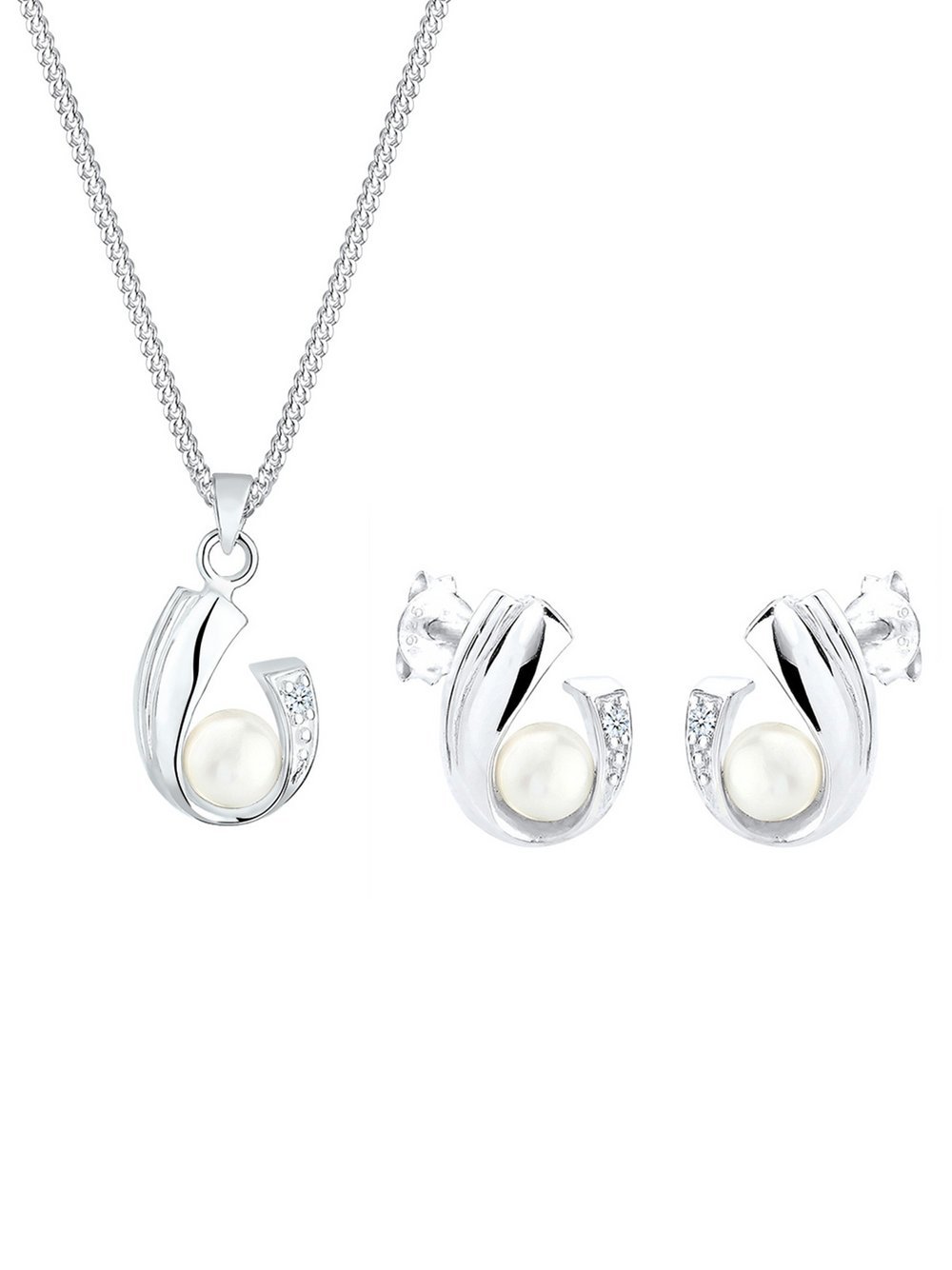 Elli Diamonds Schmuckset Damen Sterlingsilber silber, 45