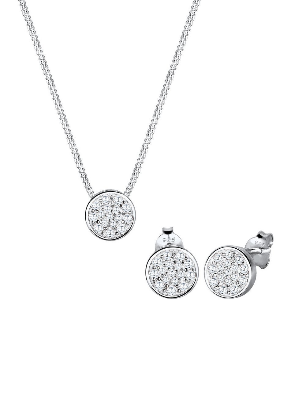 Elli Schmuckset Damen Sterlingsilber silber, 45