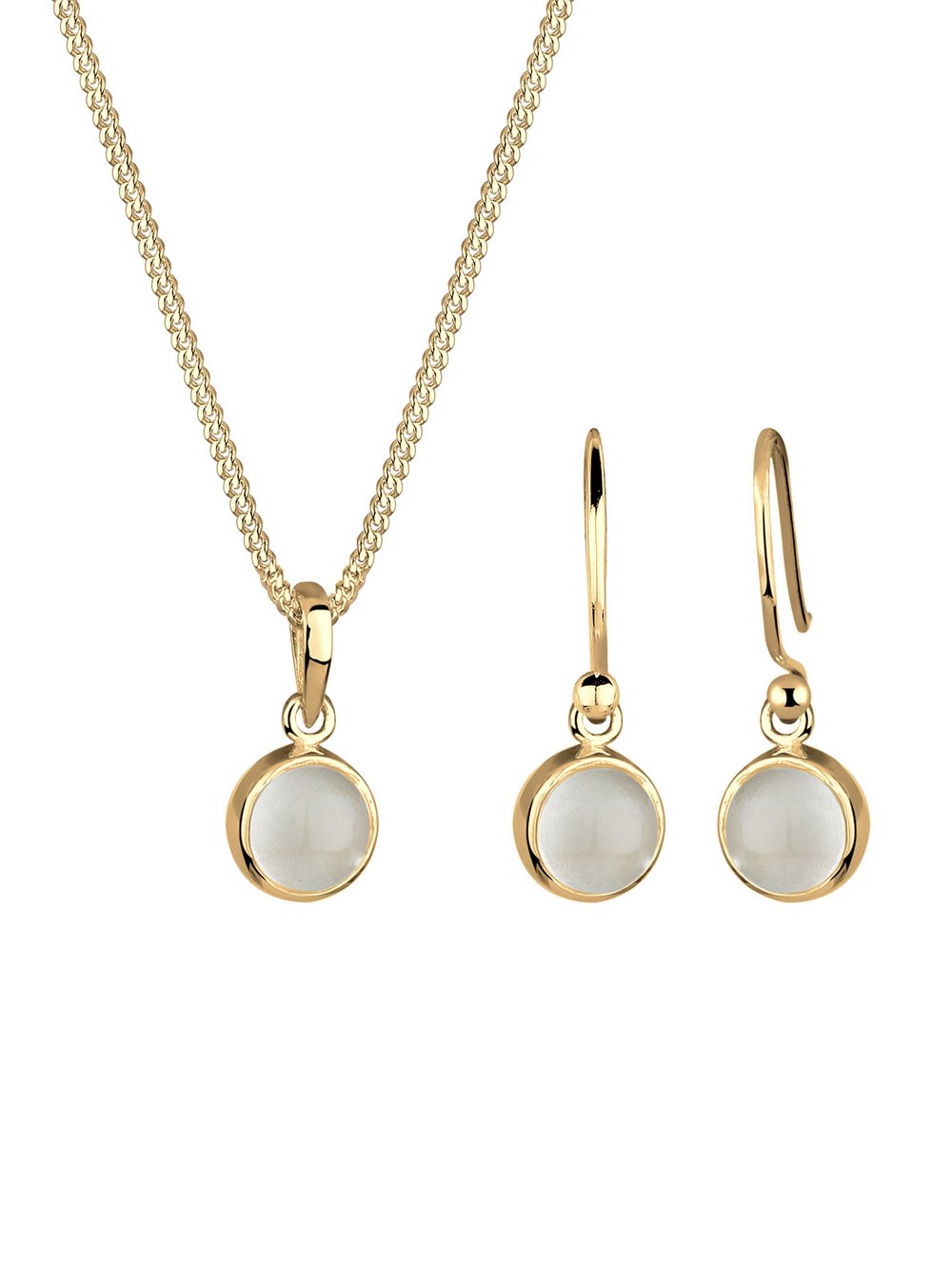 Elli Schmuckset Damen Sterlingsilber gold, 45