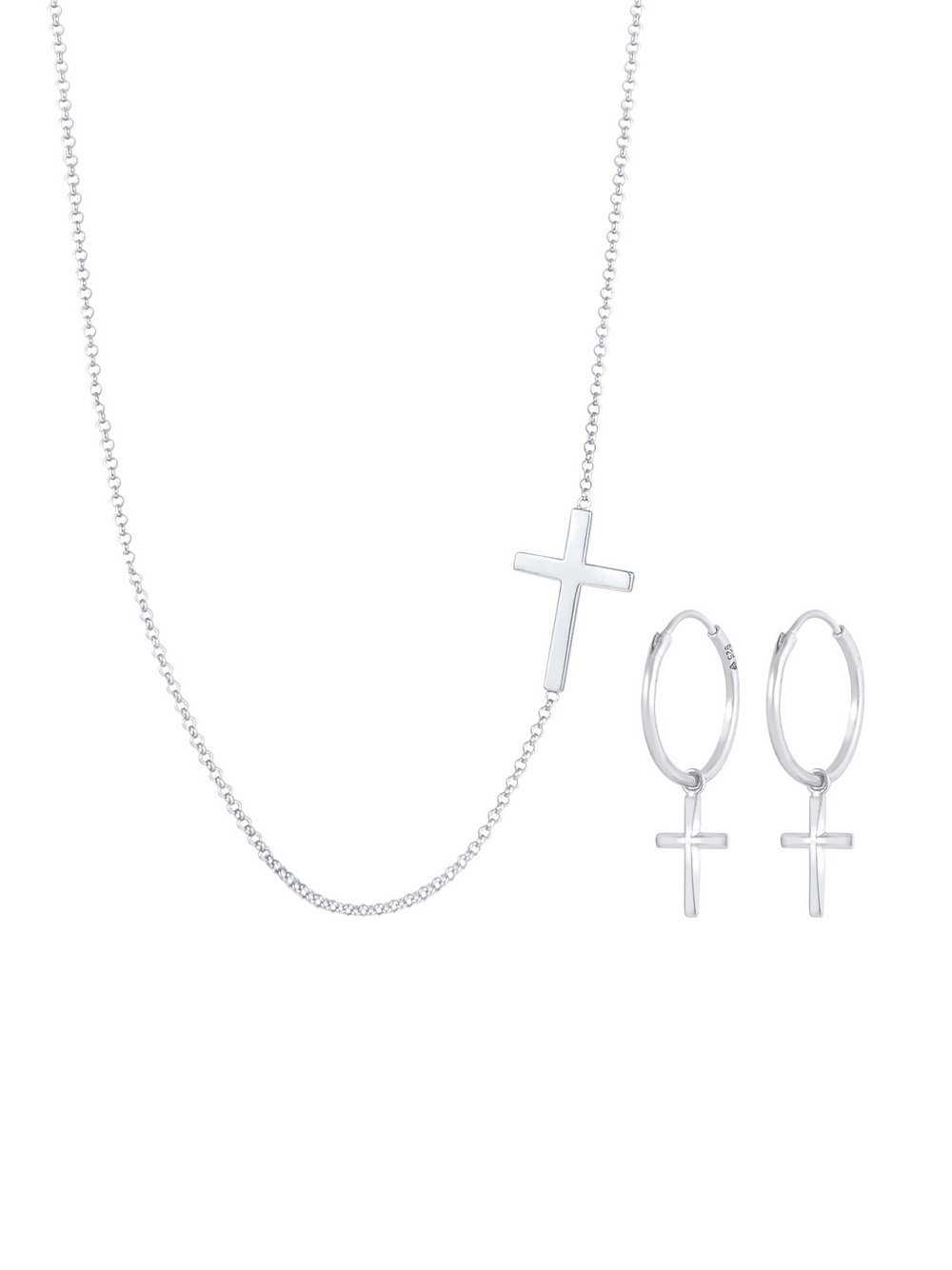 Elli Schmuckset Damen Sterlingsilber silber, 45