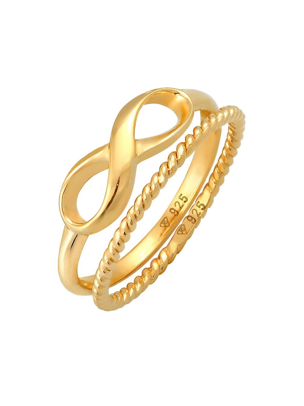 Elli Ring Damen Sterlingsilber gold, 56