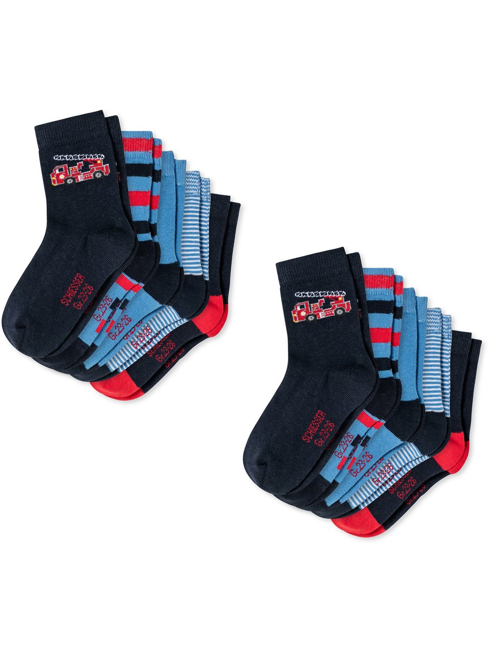 Schiesser Freizeitsocken  Jungen Jersey mehrfarbig gemustert, 31-34