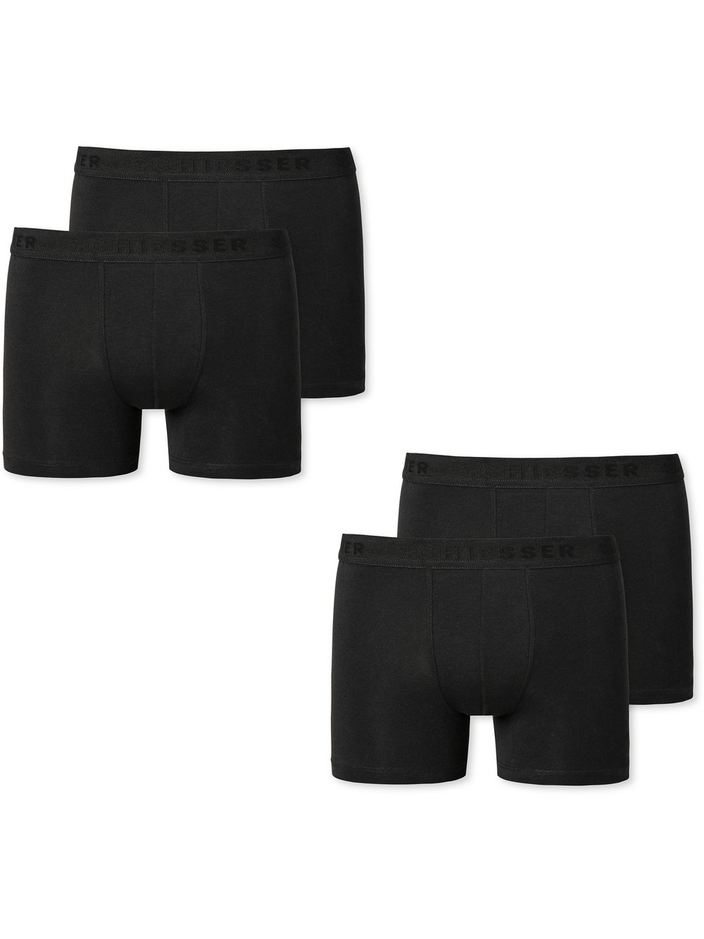 Schiesser Boxer  Jungen Jersey schwarz, 152