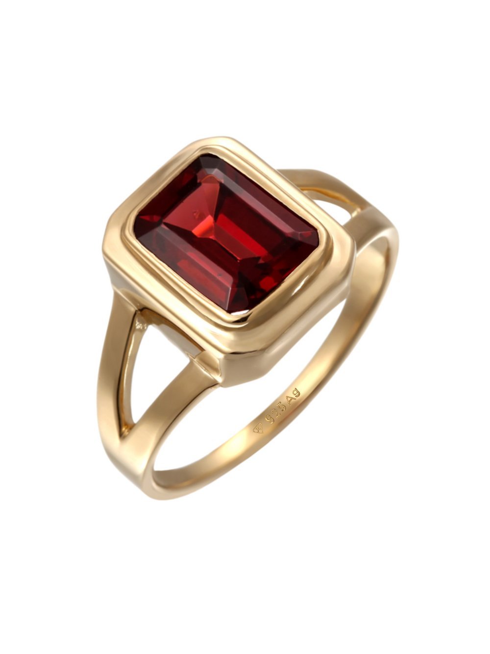 Elli Ring Damen Sterlingsilber rot, 54