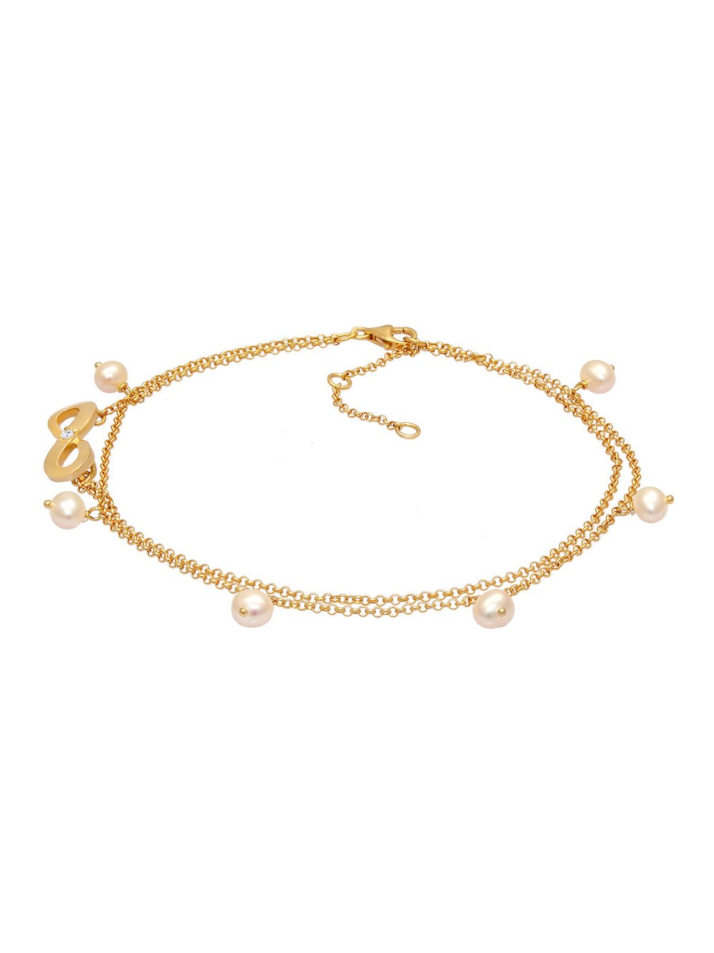 Thumbnail - Nenalina Fußschmuck Damen Sterlingsilber gold, 25