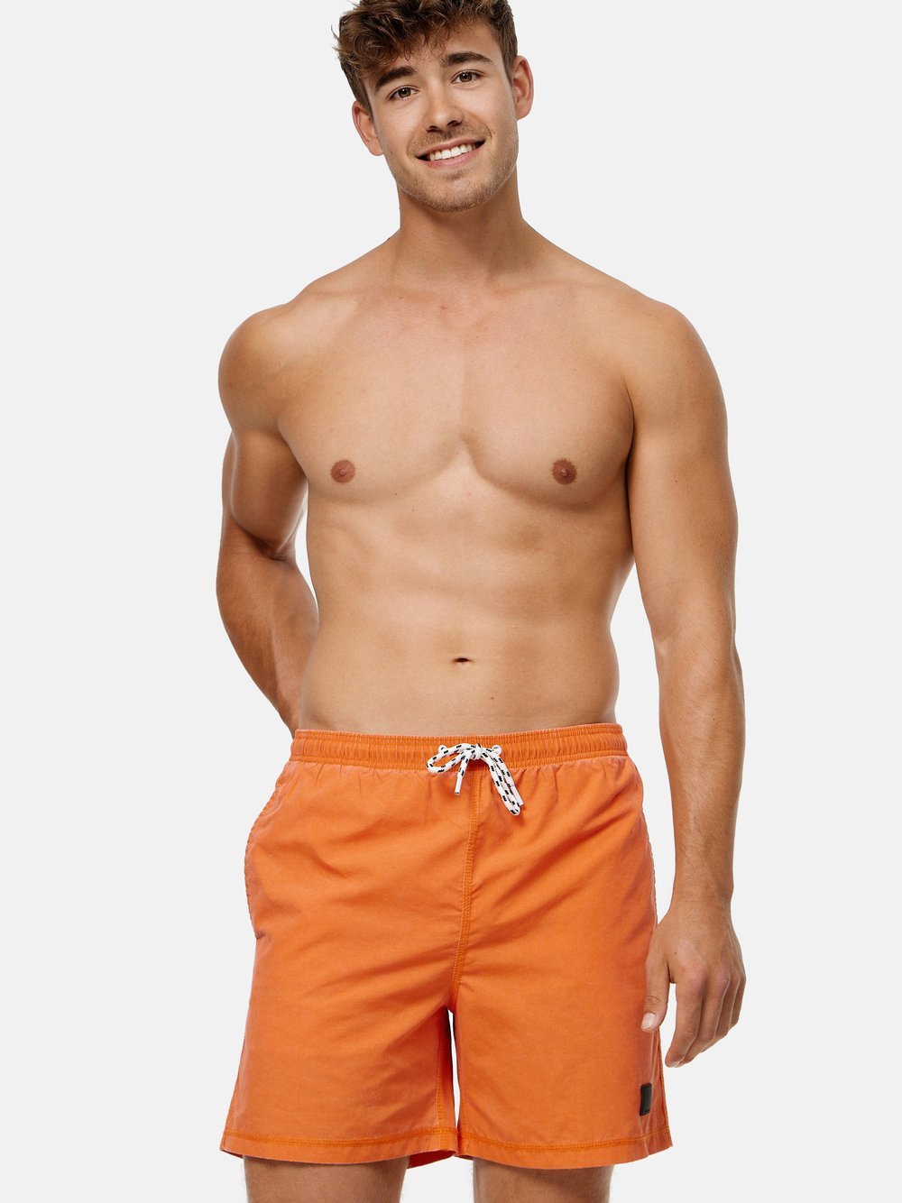 Indicode Badehose Herren Polyamid orange, XXL