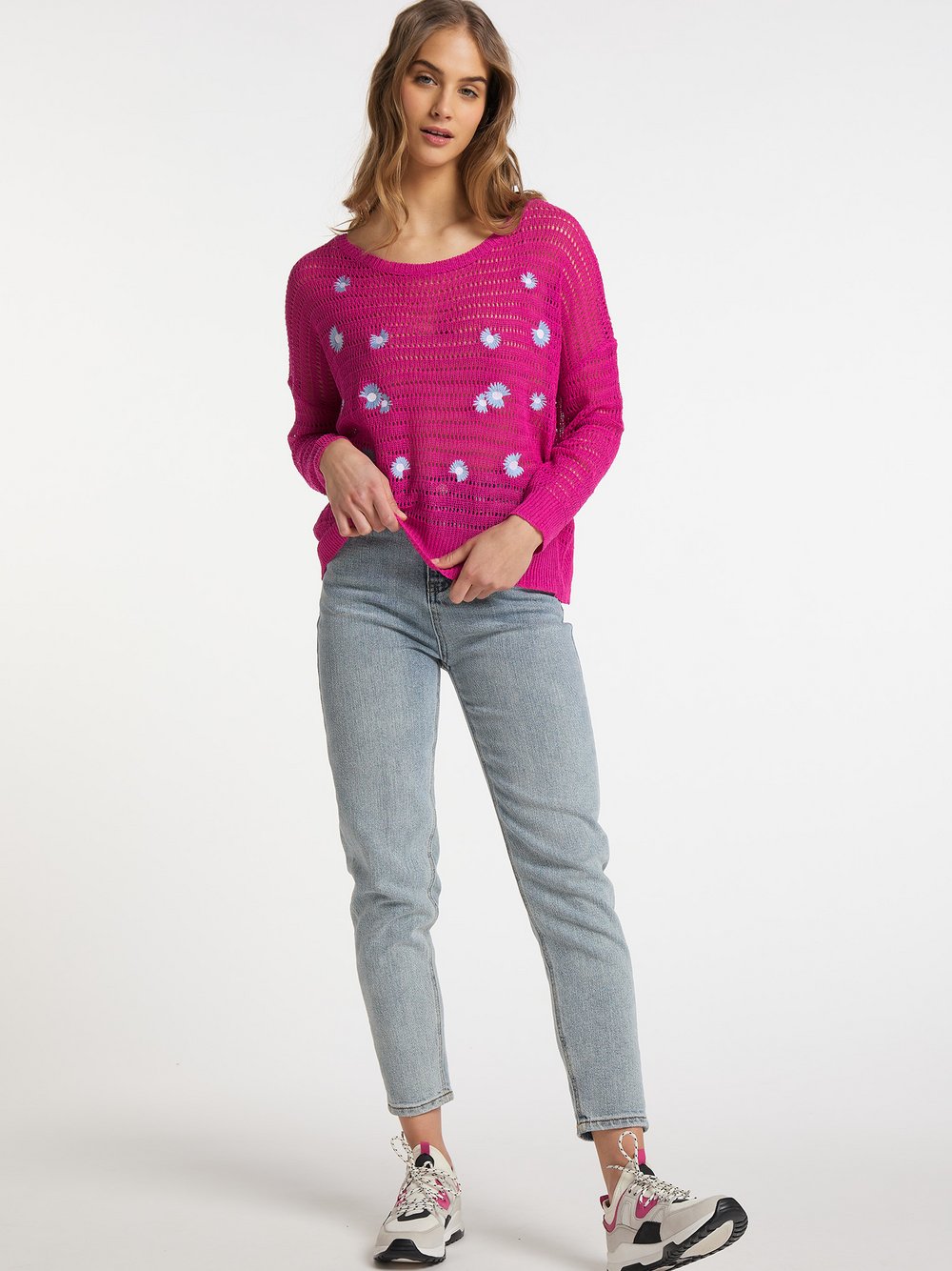 MyMo Strick Pullover Damen Polyamid pink, M/L