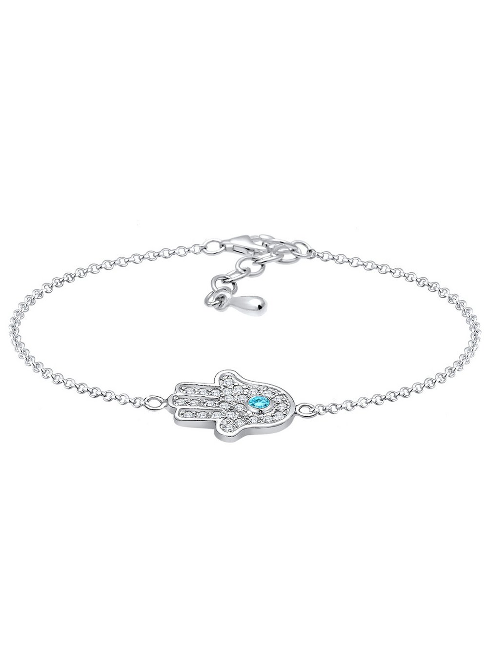 Elli Armband Damen Sterlingsilber blau, 17