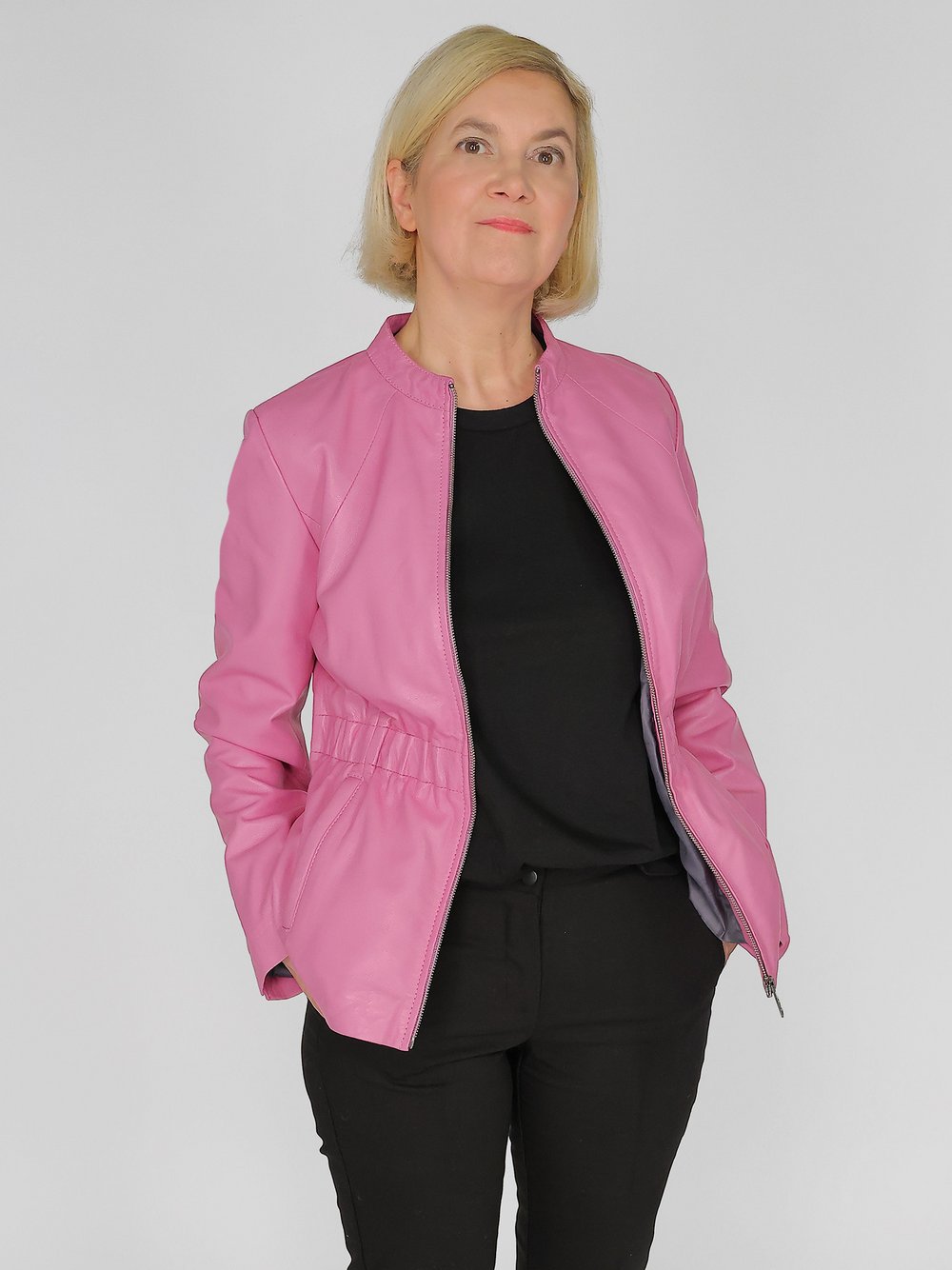 JCC Lederjacke Damen rosa, 44