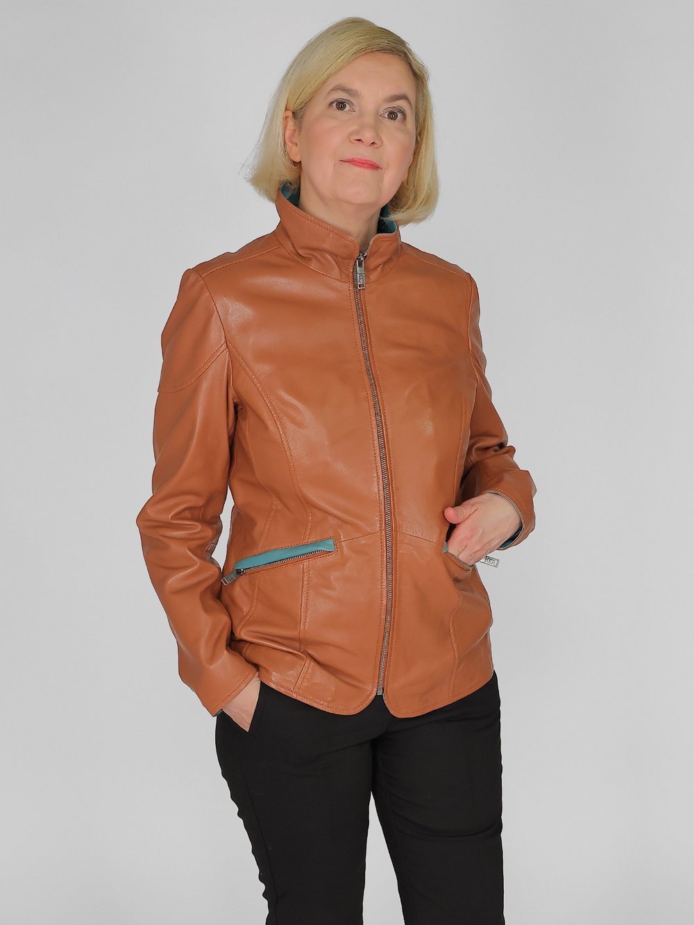 JCC Lederjacke Damen braun, 36