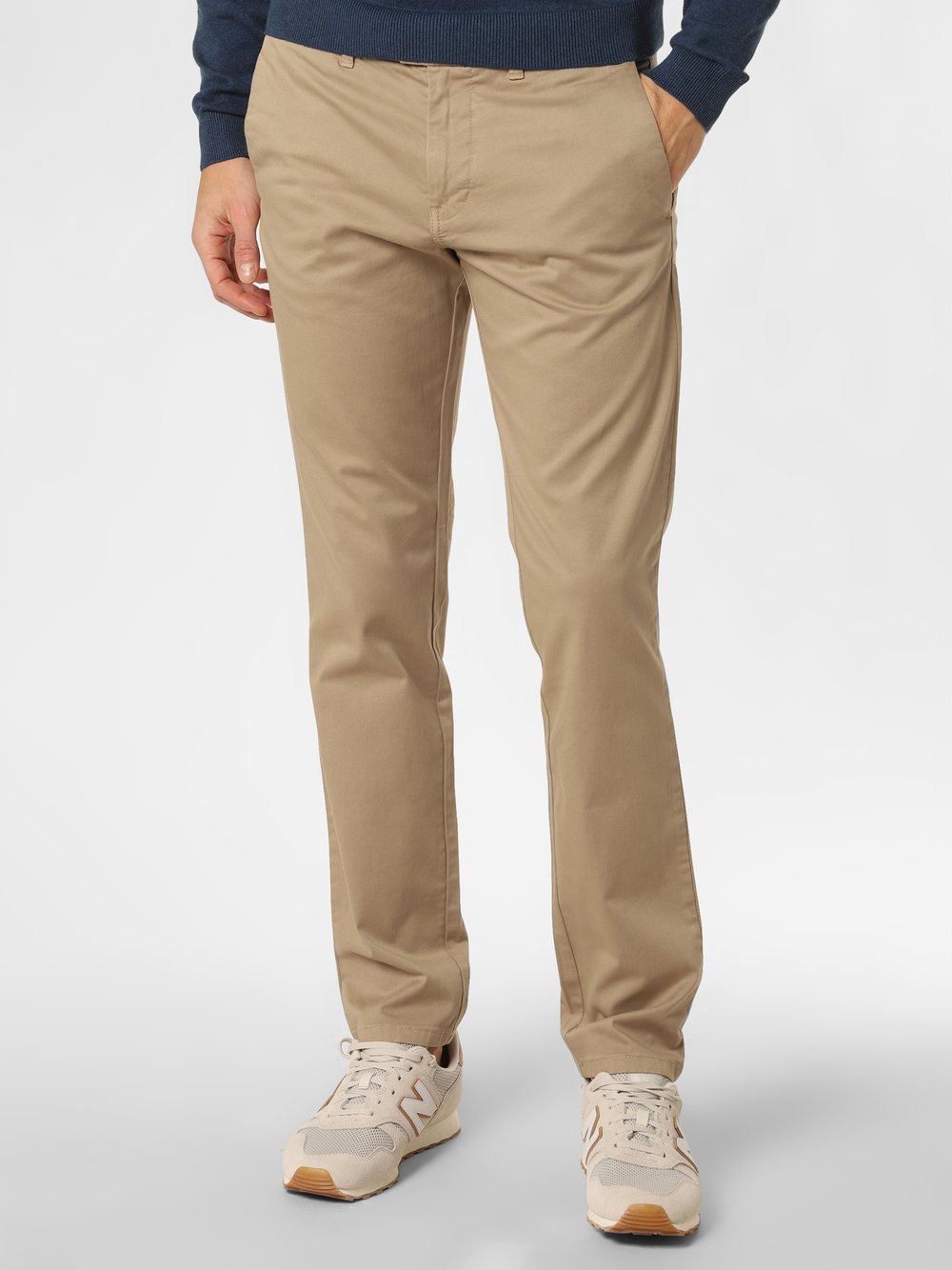 Finshley & Harding Hose Herren Baumwolle beige, 36-30