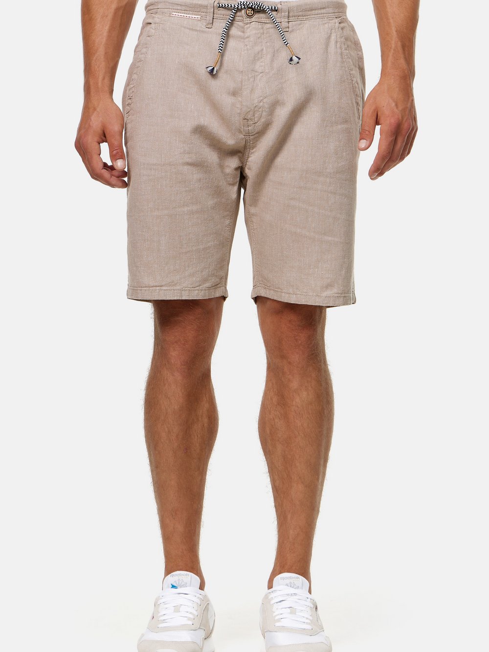 Indicode Shorts Leinen Herren grau, XXXL