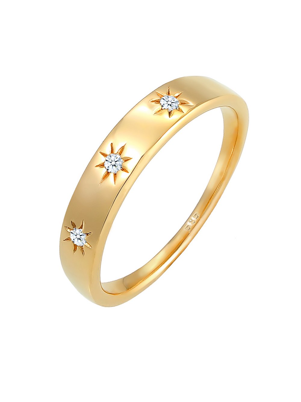 Elli Diamonds Ring Damen Gelbgold gold, 52