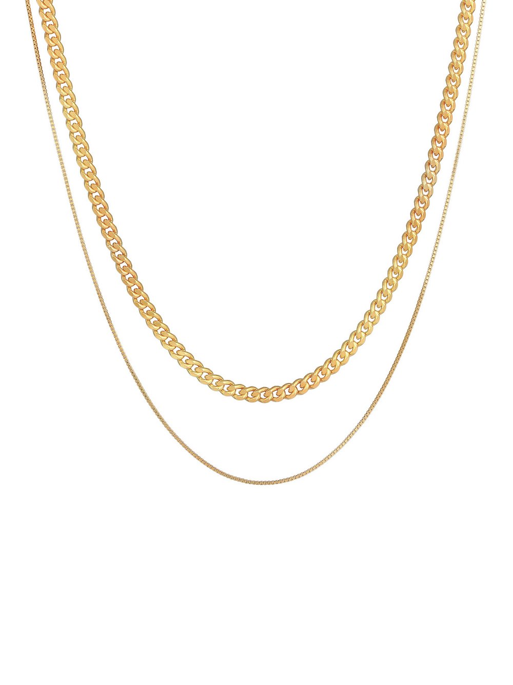 Thumbnail - KUZZOI Halskette Herren Sterlingsilber gold, 50