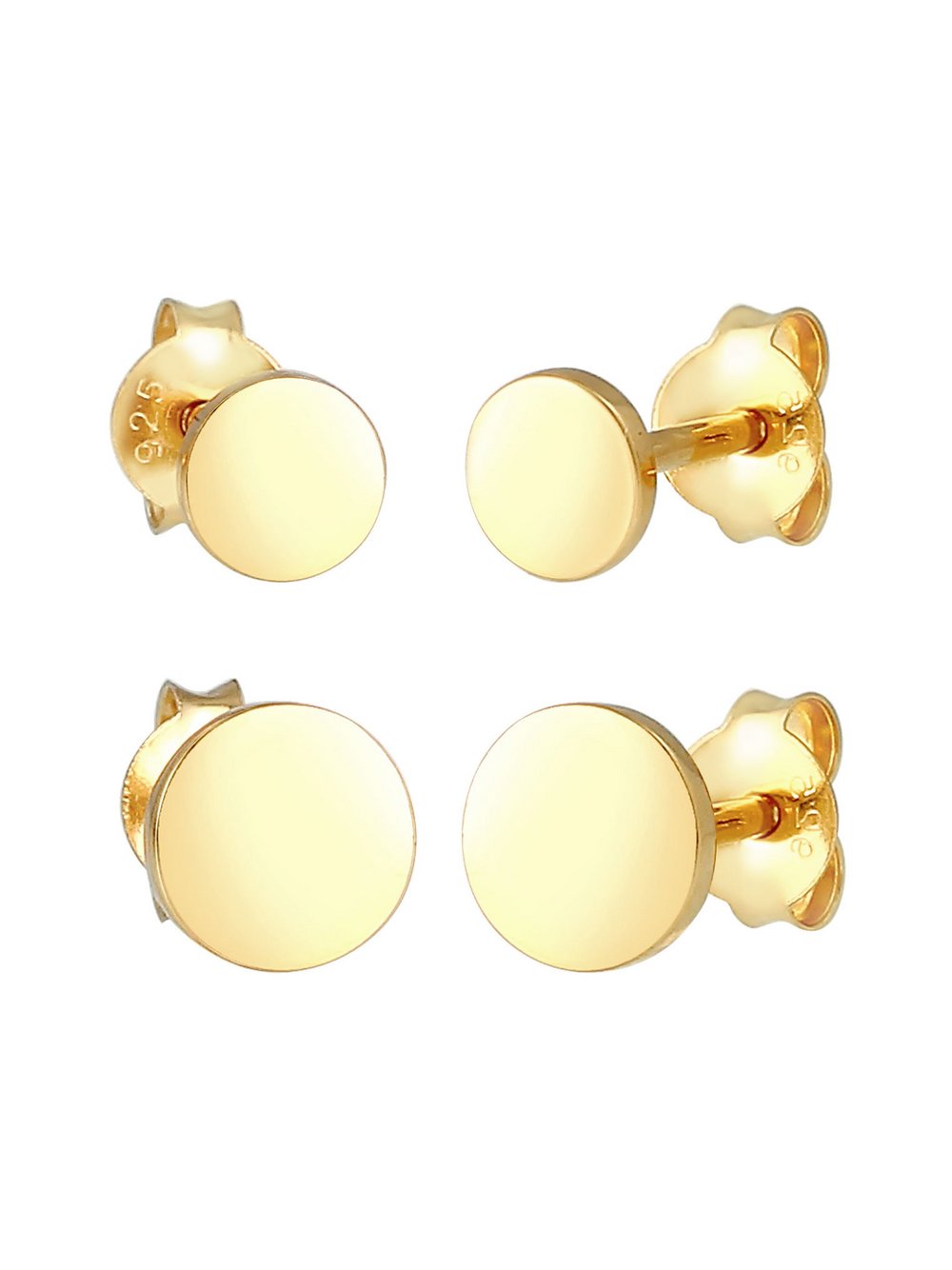 Elli Ohrringe Damen Sterlingsilber gold, ONE SIZE