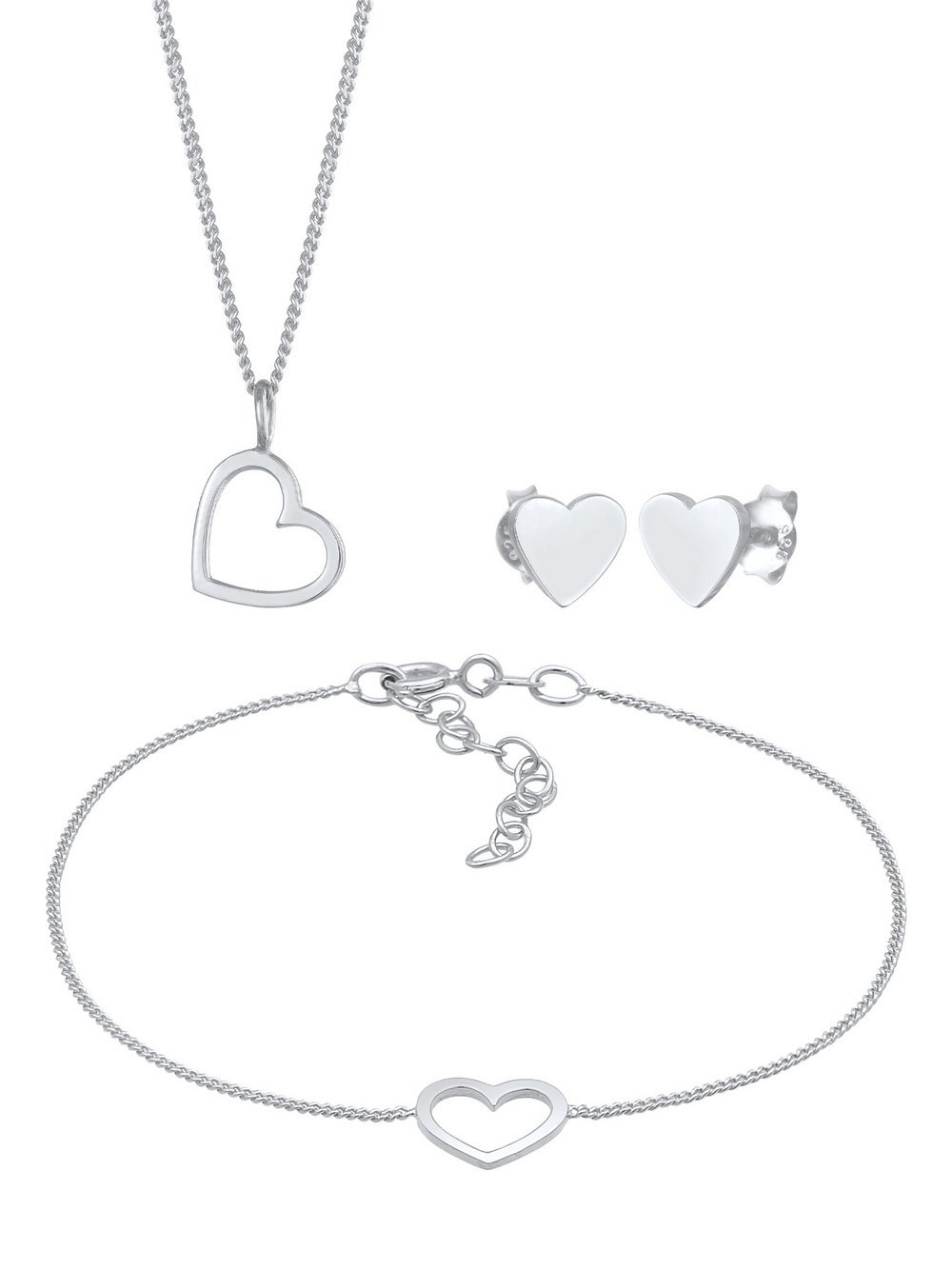 Elli Schmuckset Damen Sterlingsilber silber, 45