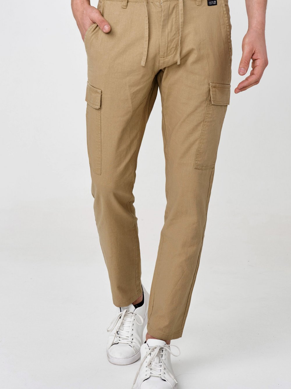 Indicode Leinenhose Herren beige, L