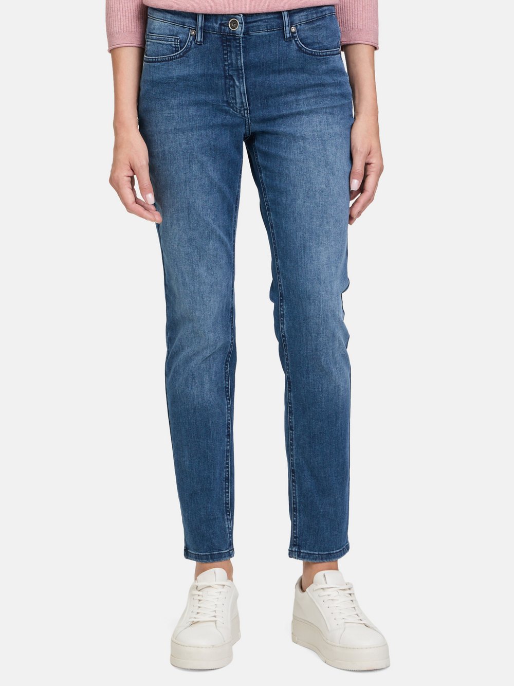 Betty Barclay Basic-Jeans Damen Baumwolle blau, 42