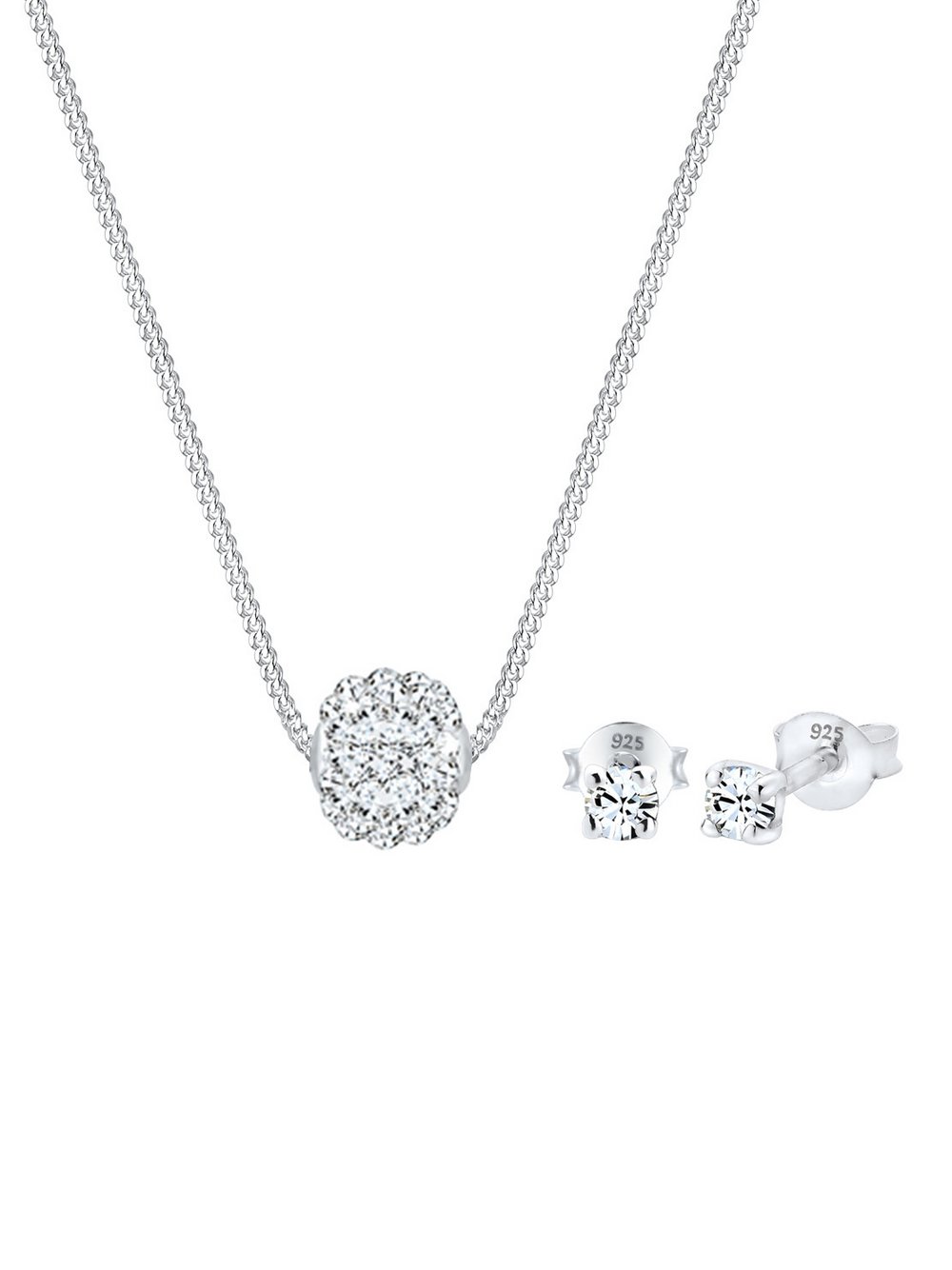 Elli Schmuckset Damen Sterlingsilber silber, 45