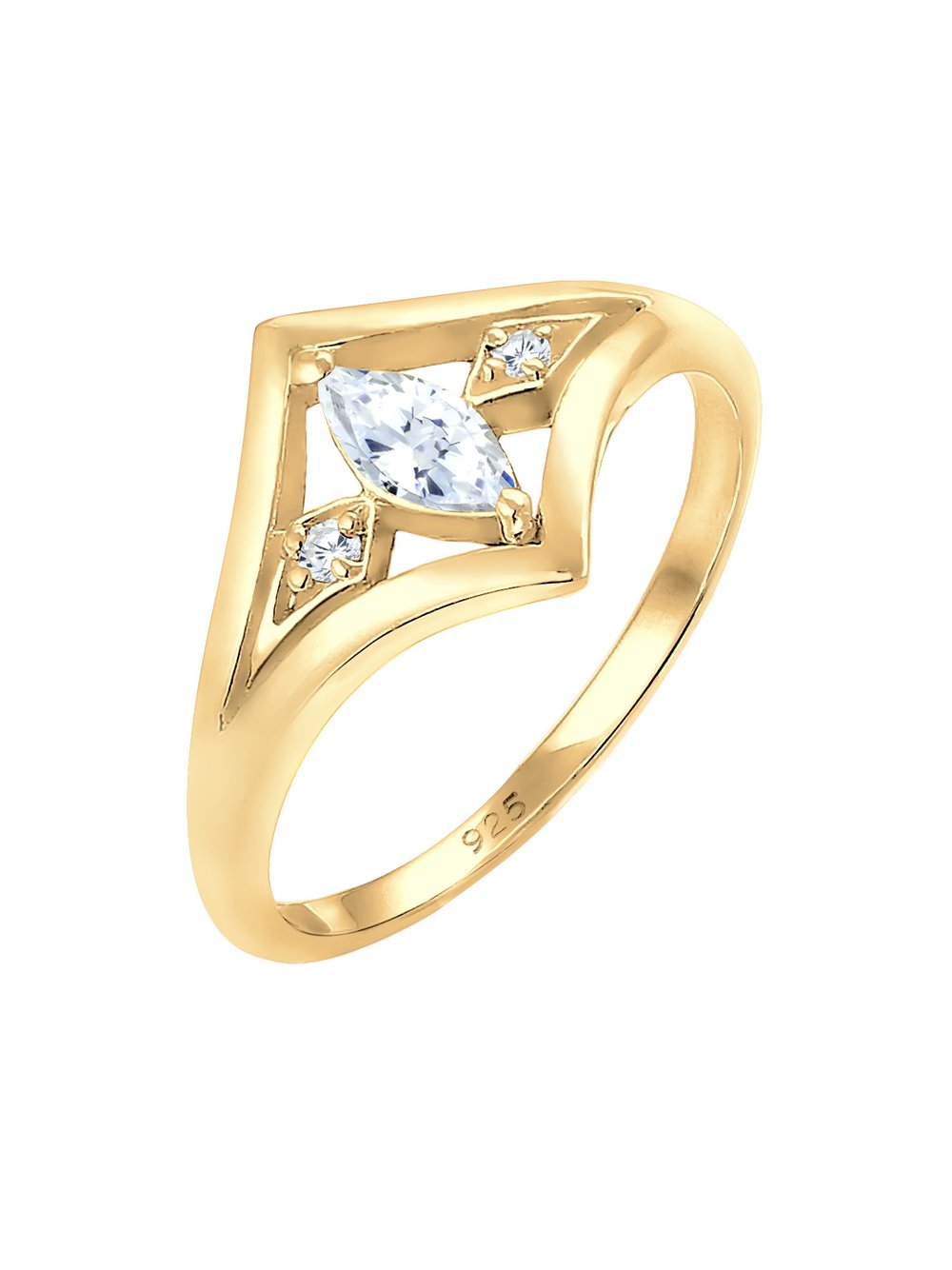 Elli Ring Damen Sterlingsilber gold, 54