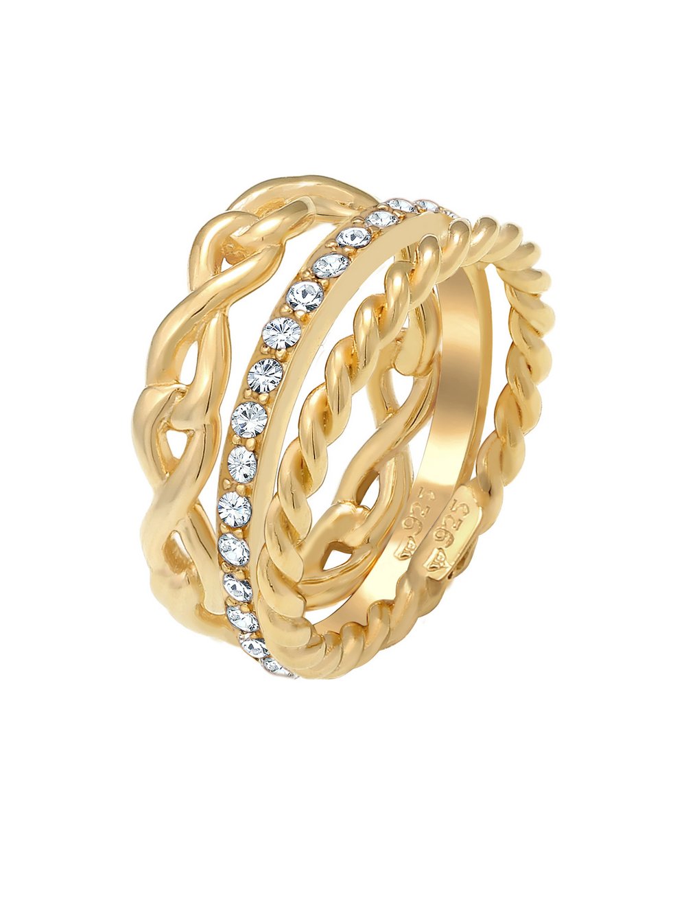 Elli Ring Damen Sterlingsilber gold, 58