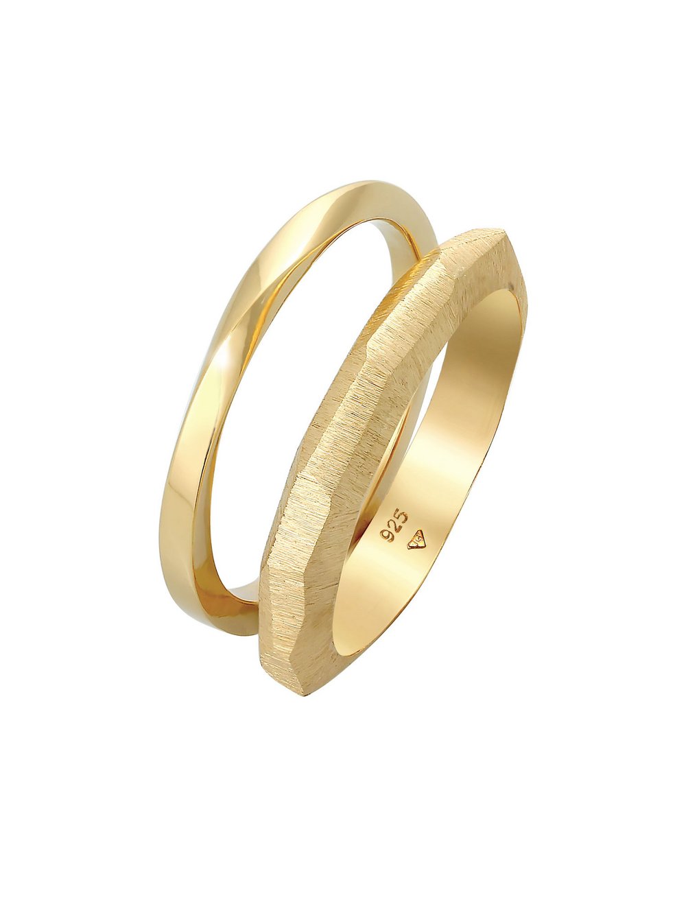 Elli PREMIUM Ring Damen Sterlingsilber gold, 56