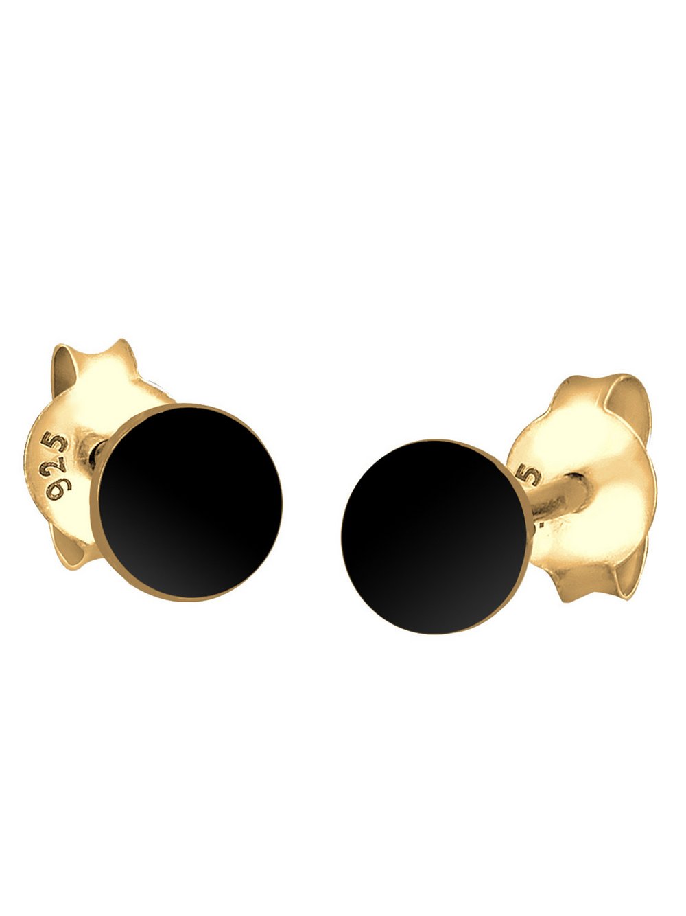 Thumbnail - Elli Ohrringe Damen Sterlingsilber schwarz, ONE SIZE