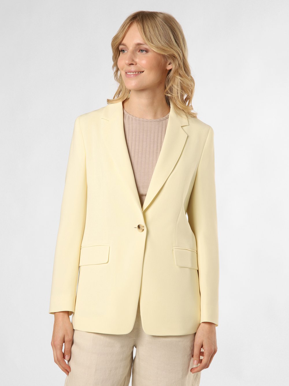 BOSS Blazer Damen Viskose gelb, 38