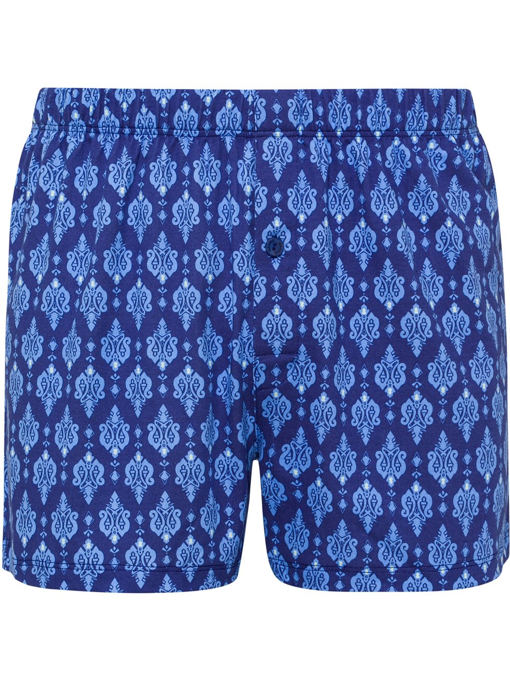 Hanro Boxer  Herren Jersey blau gemustert, S