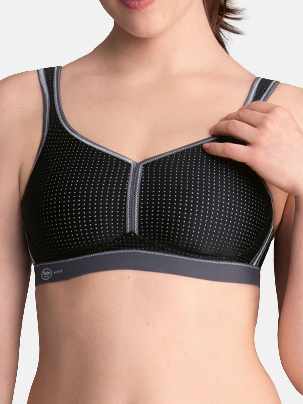 Anita Sport-BH Damen schwarz gemustert, 70F