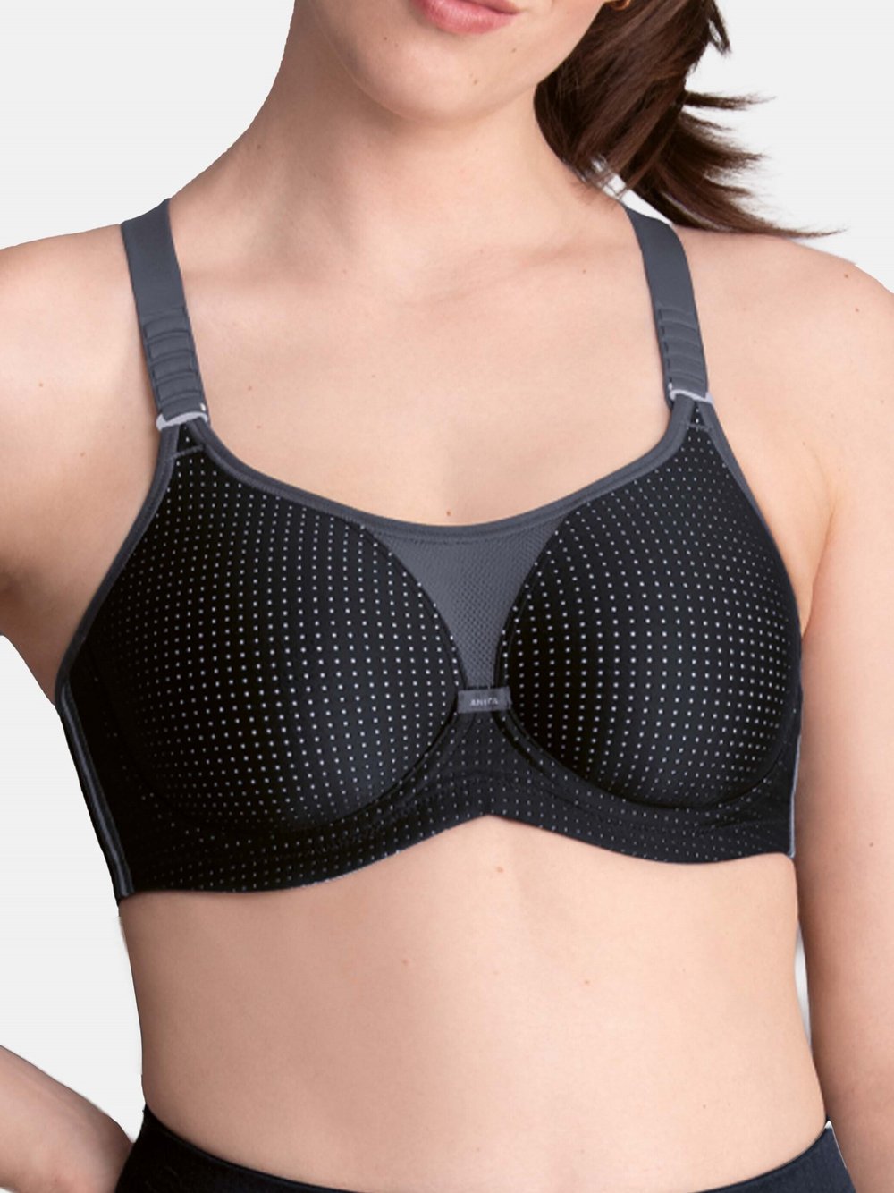 Anita Sport-BH Damen schwarz gemustert, 85F