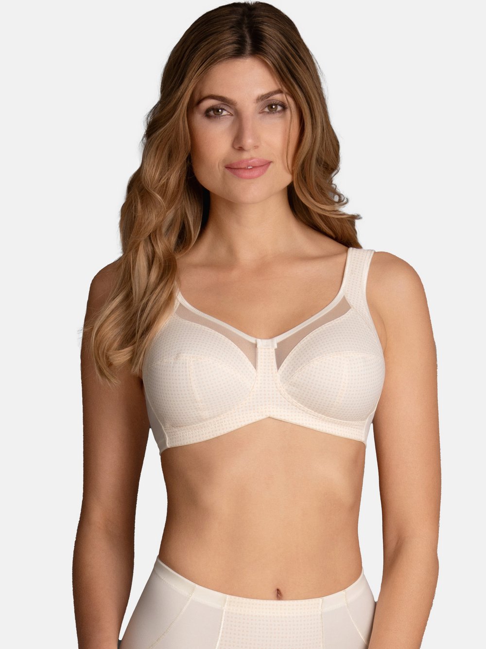 Anita Komfort BH ohne Bügel Damen beige gemustert, 80C