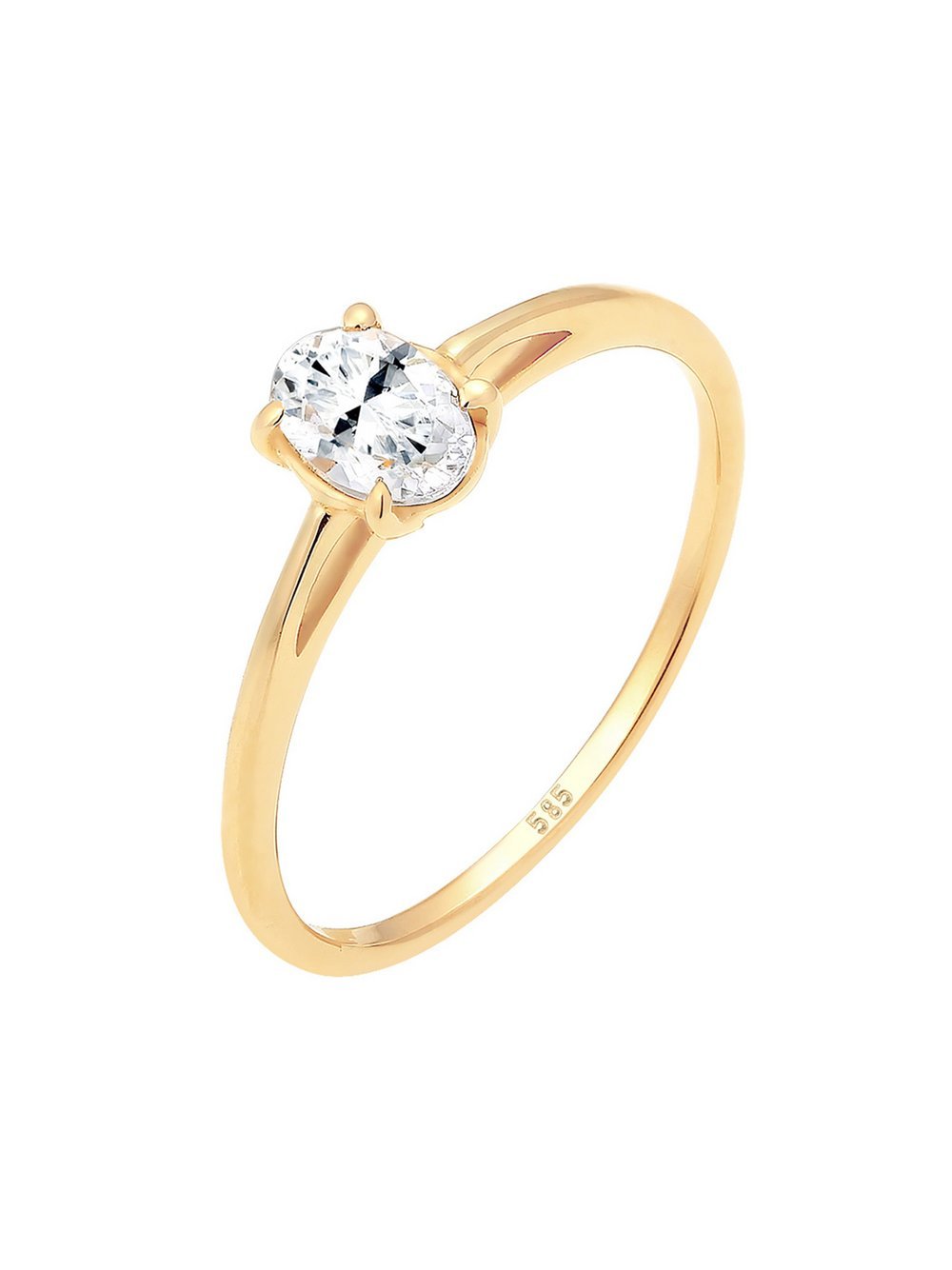 Elli PREMIUM Ring Damen Gelbgold gold, 56