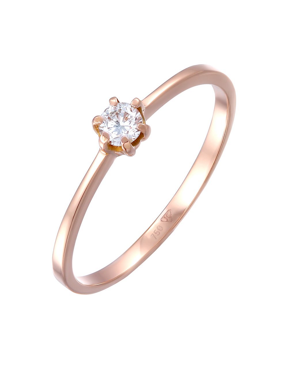 Elli Diamonds Ring Damen Roségold gold, 52