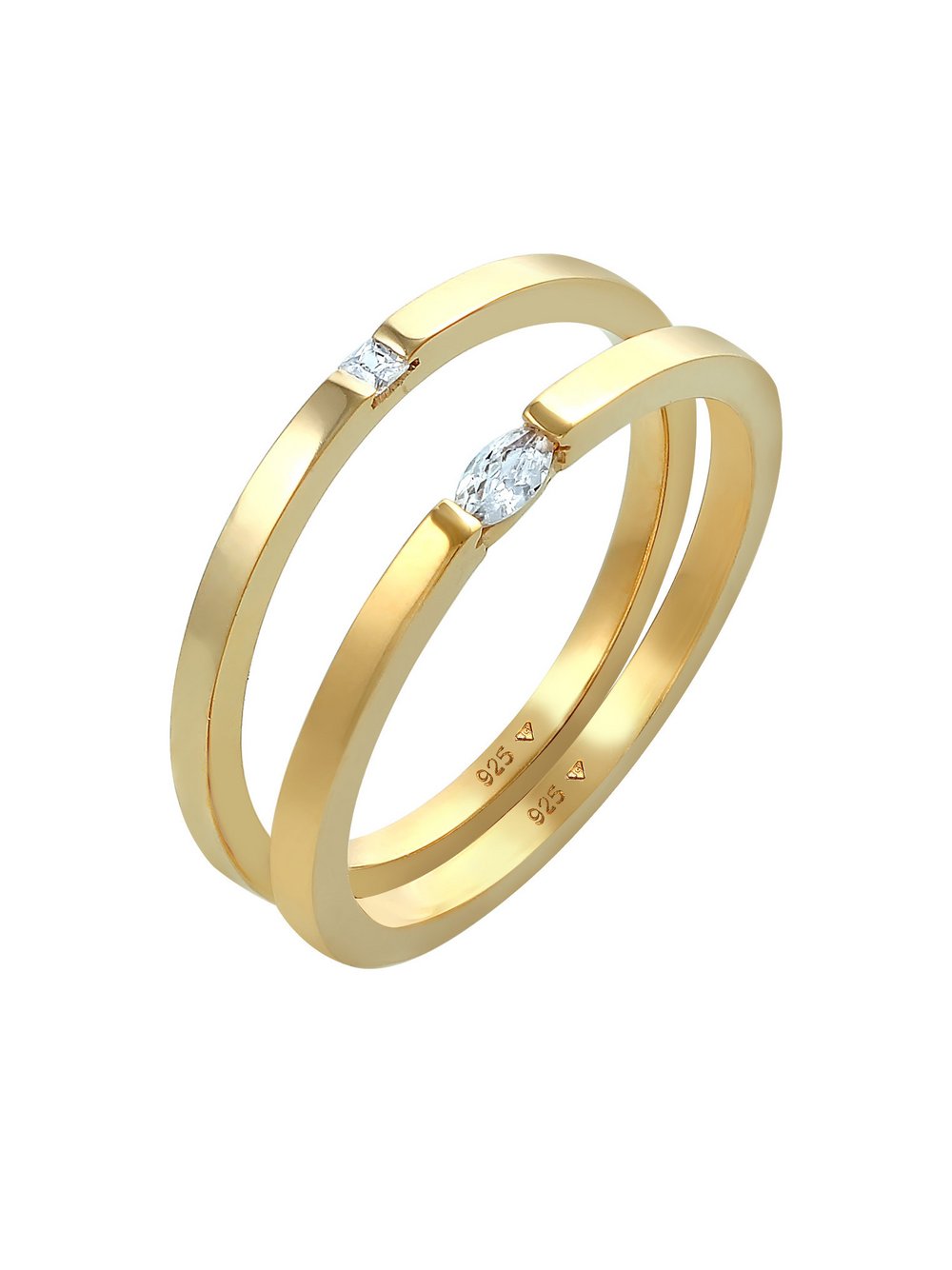 Elli Ring Damen Sterlingsilber gold, 54